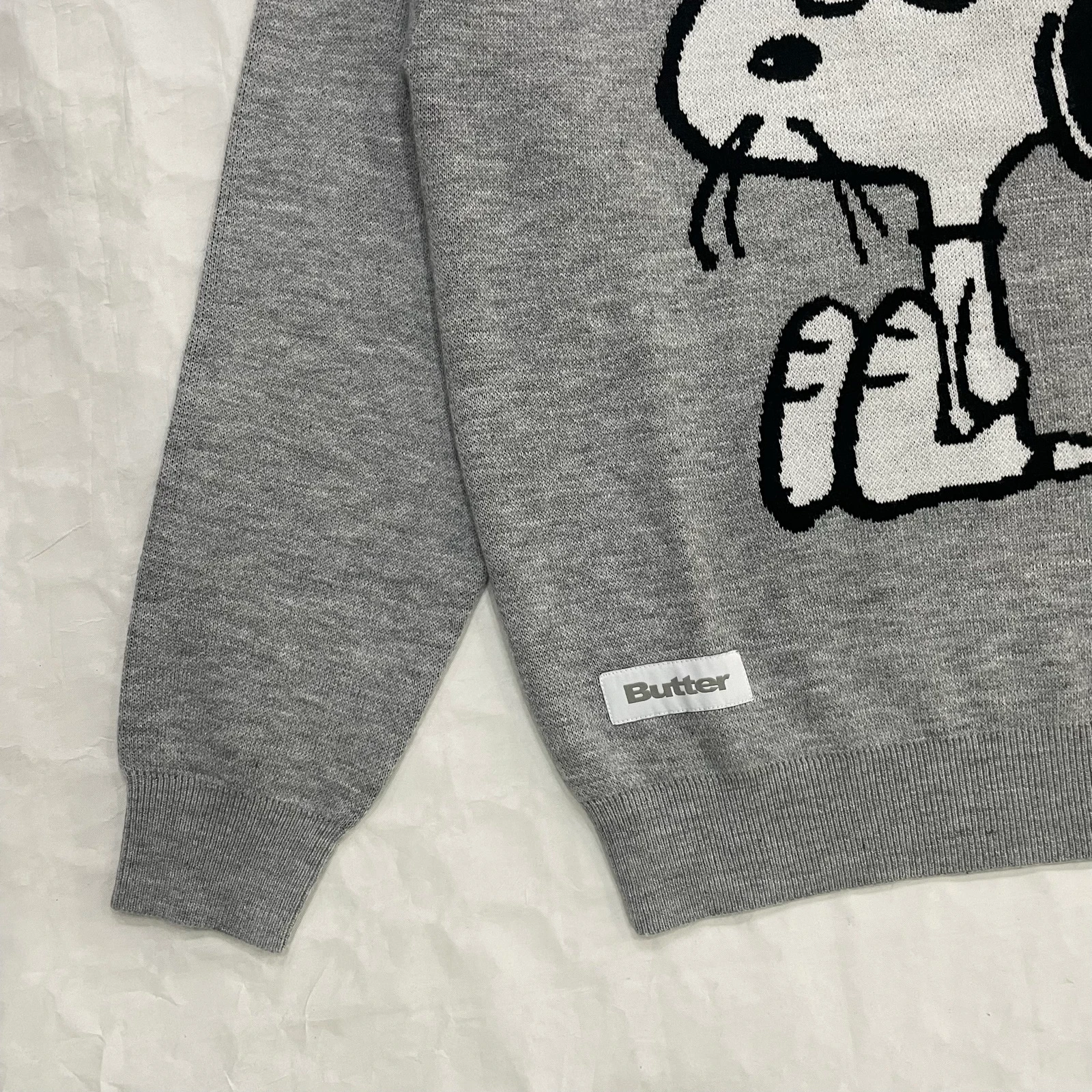 Butter Goods x Snoopy - Spike gebreide trui (Ash) – photo 3
